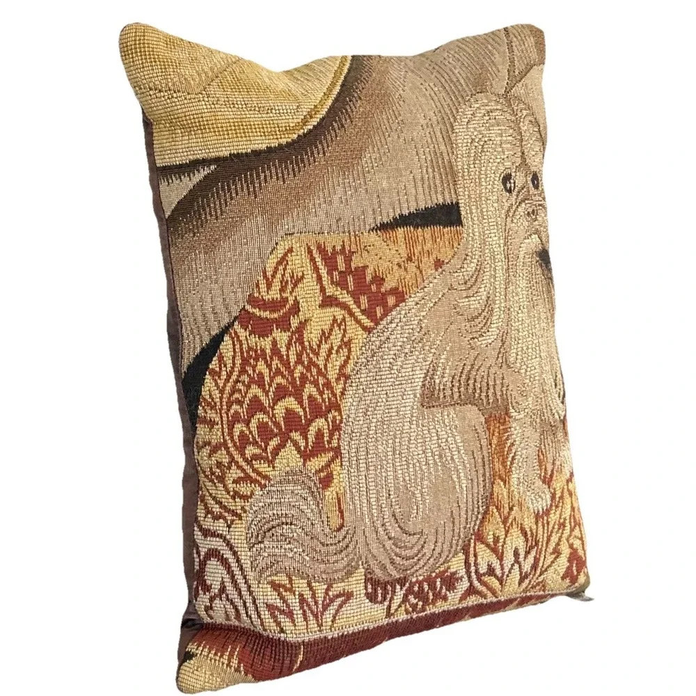 Pillow Tapestry Shih Tzu Dog Brown Zips St Island GA France